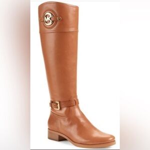UEC MICHAEL Michael Kors Stockard Leather Riding Boot Sz 6.5